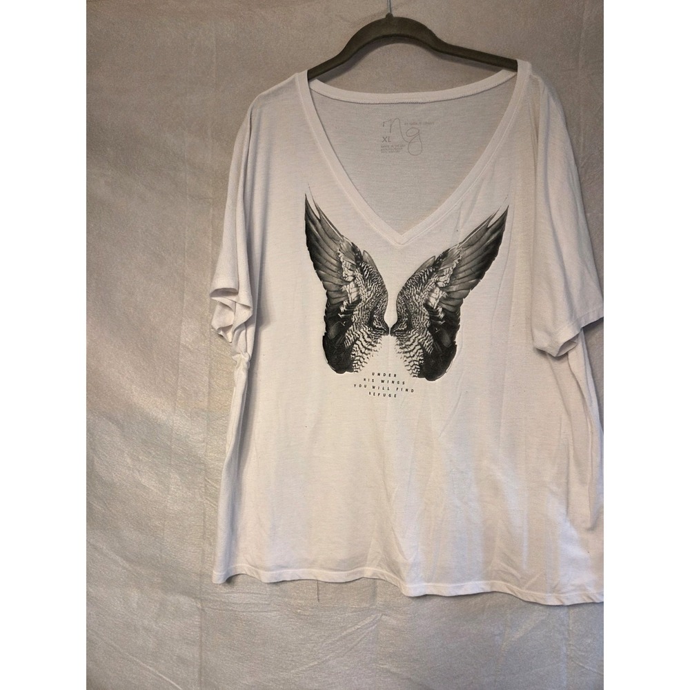 NG by Natalie‎ Grant Angle Wings T Shirt XL